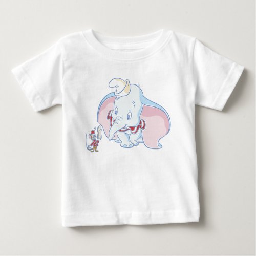 Dumbos Dumbo and Timothy Baby T_Shirt