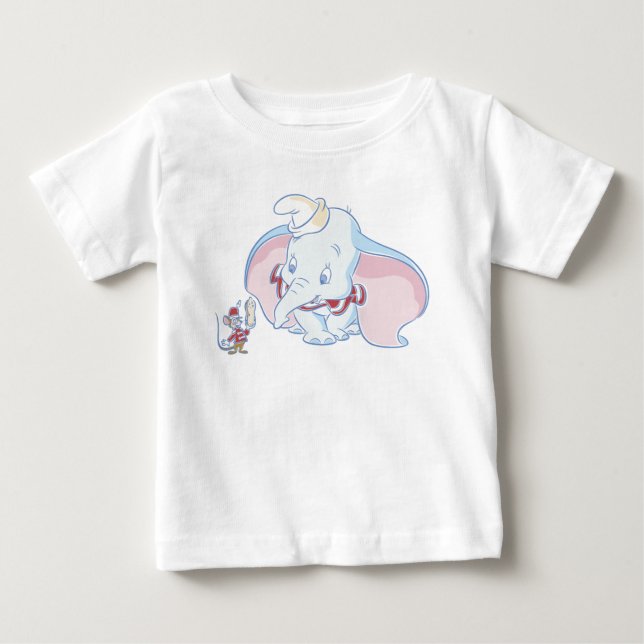 Dumbo's Dumbo and Timothy Baby T-Shirt (Front)