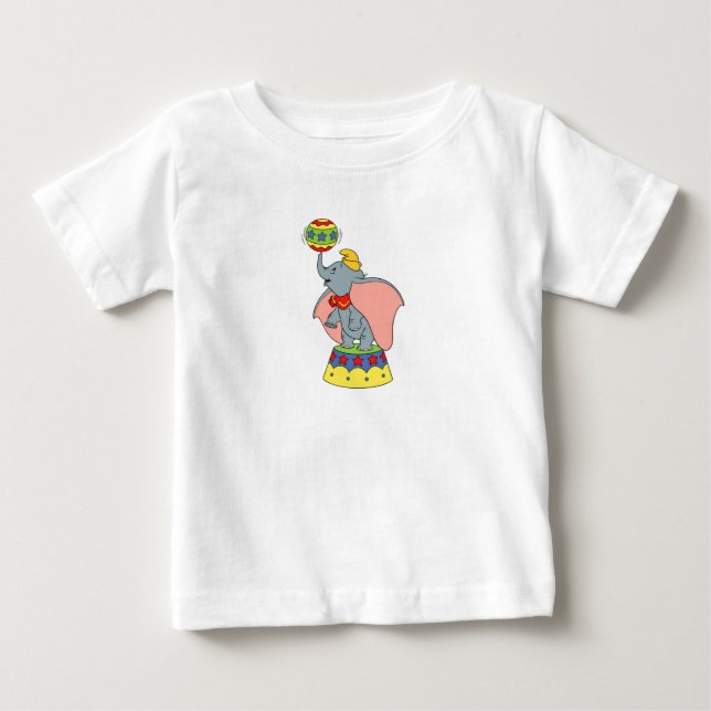 Dumbo's Jumbo Jr. Spinning a Ball Baby T-Shirt (Front)