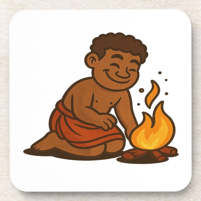 Dumi Fire Keeper Beverage Coaster (Front)