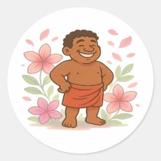 Dumi Flower spirit Classic Round Sticker