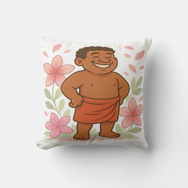 Dumi Flower spirit Throw Pillow (Front)