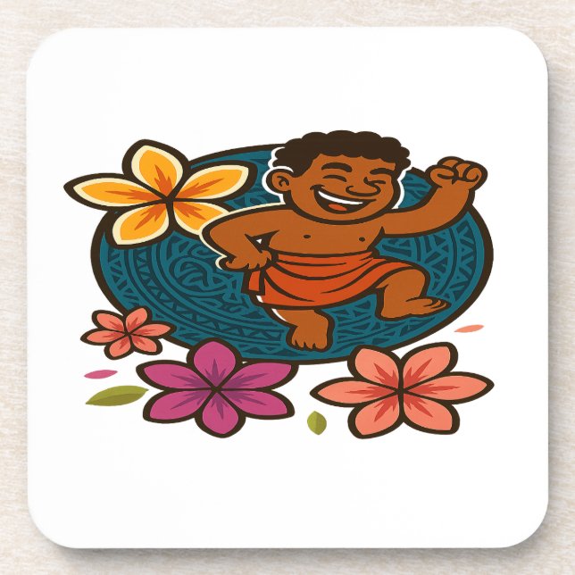Dumi Happy Dancer Beverage Coaster (Front)