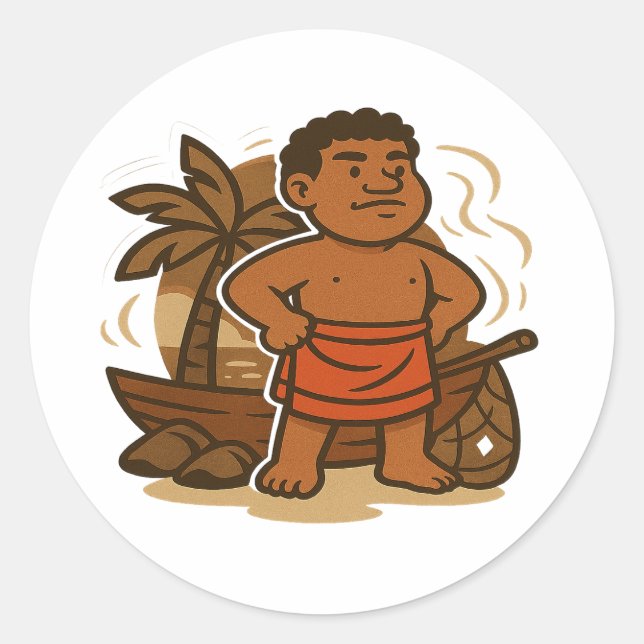 Dumi Island Guardian Classic Round Sticker (Front)
