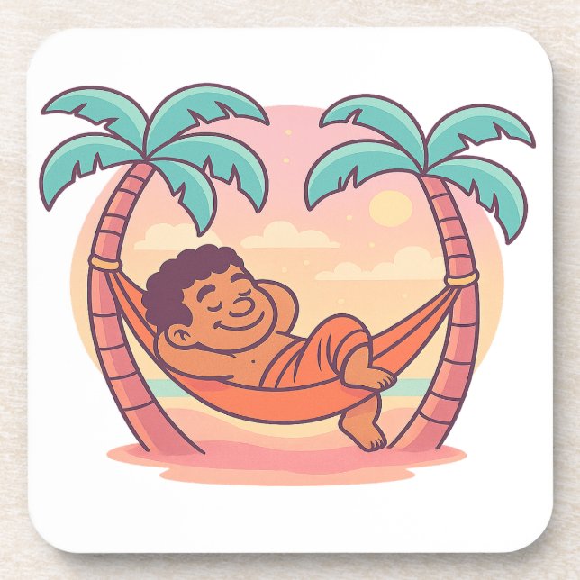 Dumi Palm Dreamer Beverage Coaster (Front)