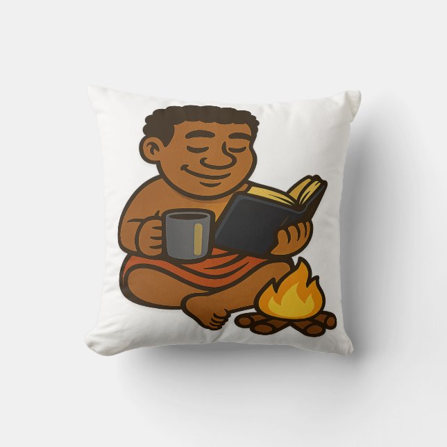 Dumi’s Storyteller Throw Pillow (Front)