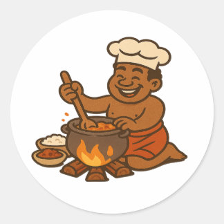 Dumi Village Chef Classic Round Sticker