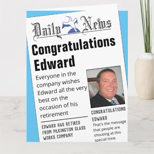 Dummy Newspaper Headlines Retirement