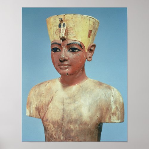 Dummy of the young Tutankhamun  wearing Poster