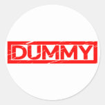 Dummy Stamp Classic Round Sticker