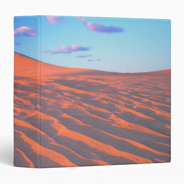 Dumont Dunes, Sand Dunes and Clouds 3 Ring Binder (Front/Spine)