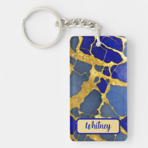 Dumortierite Quartz Inspired Keychain (02)