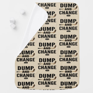 Dump and Change Hockey Baby Baby Blanket