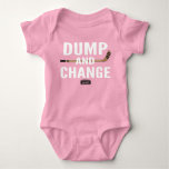 Dump And Change Hockey Baby Girl Pink Jersey Baby Bodysuit at Zazzle