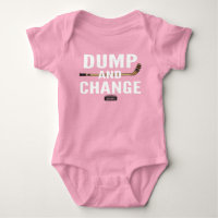 Dump and Change Hockey Baby Girl Pink jersey