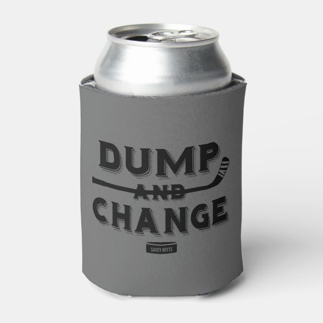 Dump and Change Hockey Can Cooler (Can Front)