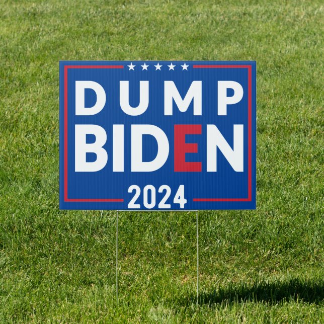 DUMP Biden 2024 Anti Biden 2024 Election Sign (Insitu)