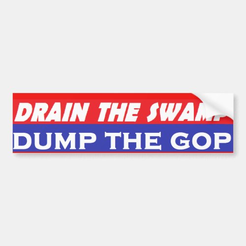 Dump The GOP Bumper Sticker