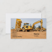dump truck and backhoe business card (Front/Back)