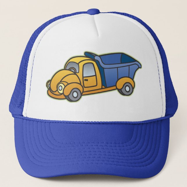 Dump Truck Art Trucker Hat (Front)