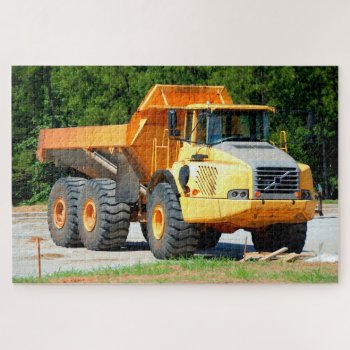 Dump Truck Background Jigsaw Puzzle by paul68 at Zazzle
