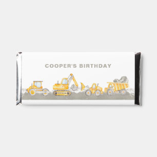Dump Truck Boy Construction Truck Birthday Hershey Bar Favors