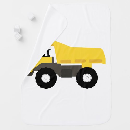 Dump Truck Construction Trucks Baby Blanket