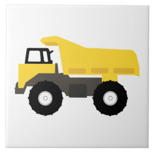 Dump Truck Construction Trucks Ceramic Tile