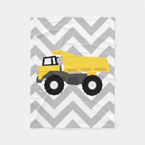 Dump Truck Construction Trucks Fleece Blanket