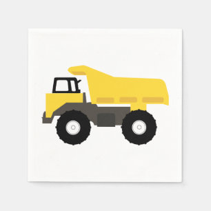 Dump Truck Construction Trucks Napkins
