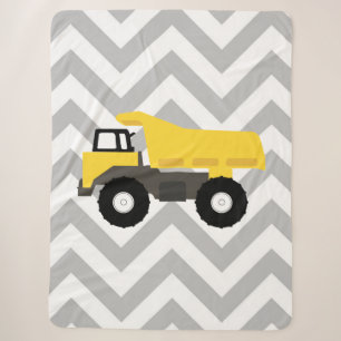 Dump Truck Construction Trucks Sherpa Blanket