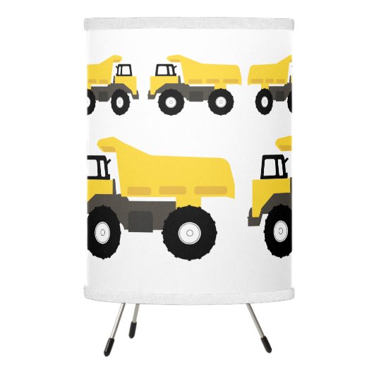 Dump Truck Construction Trucks Tripod Lamp (Left)