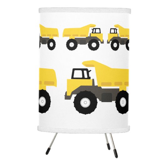 Dump Truck Construction Trucks Tripod Lamp (Right)