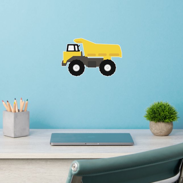 Dump Truck Construction Trucks Wall Decal (Home Office 2)
