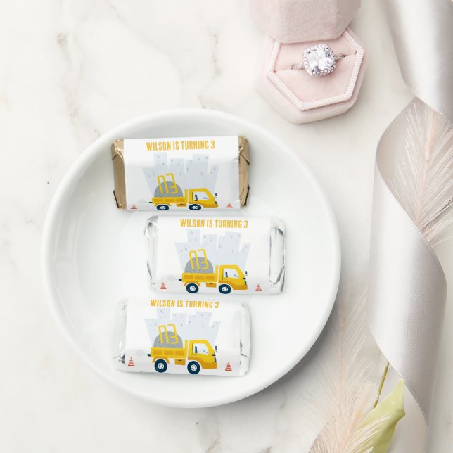 Dump Truck Construction Vehicle Kids Birthday Hershey's Miniatures (Wedding)