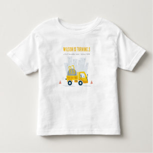 Dump Truck Construction Vehicle Kids Birthday Toddler T-shirt