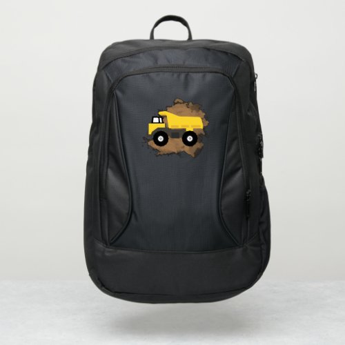 Dump Truck Construction Vehicle Mud Port Authority Backpack