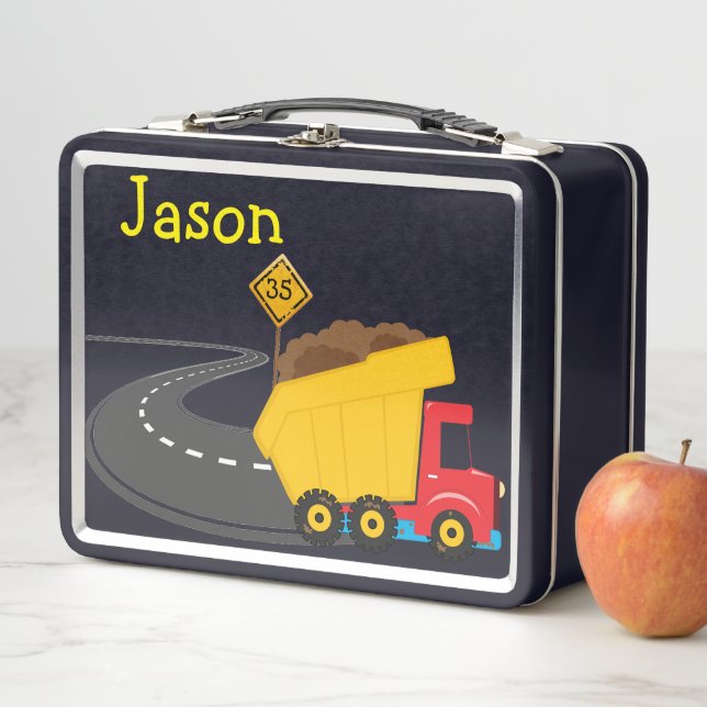 Dump Truck Customize  Metal Lunch Box (In Situ)