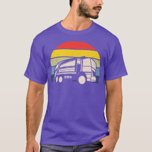 Dump Truck Driver Trash Collecting Vintage Garbage T-Shirt
