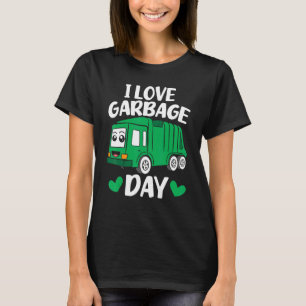 Dump Truck Driver Trash Collector I Love Garbage D T-Shirt