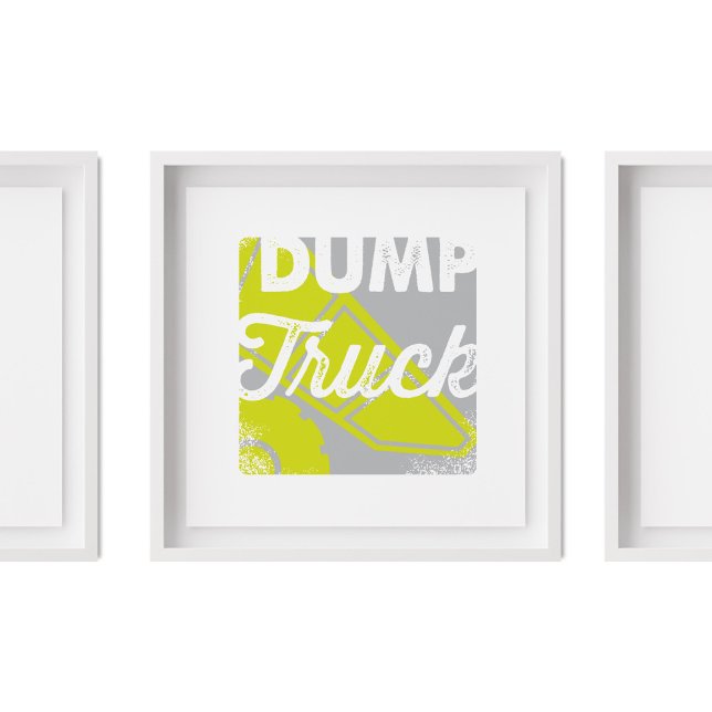 Dump Truck | Dump Truck Children's Nursery Art Poster (Creator Uploaded)