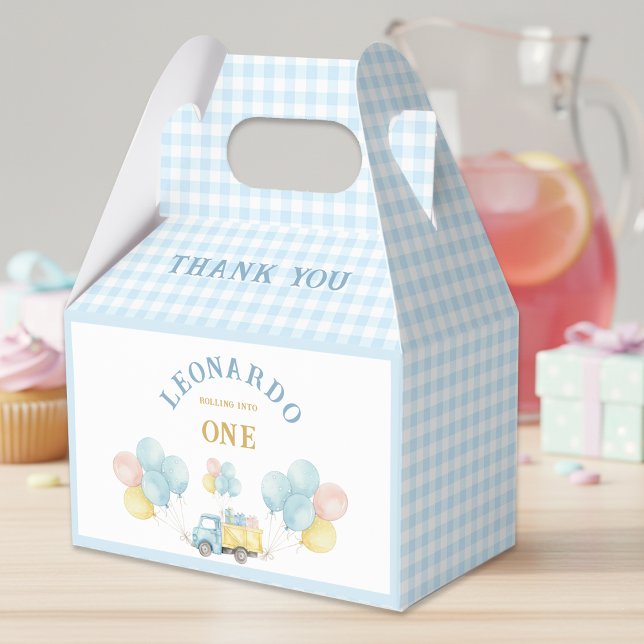 Dump Truck First Birthday Boy  Favor Boxes (Creator Uploaded)