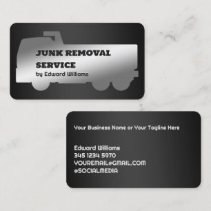 Dump Truck  Junk Removal Business Card