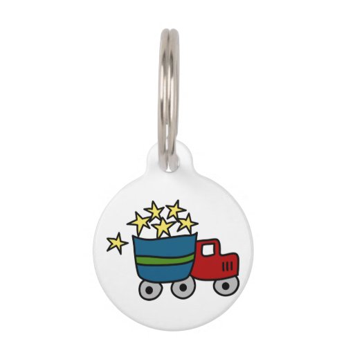 Dump Truck Pet ID Tag