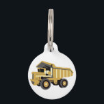 Dump Truck Pet ID Tag<br><div class="desc">Classic dump truck</div>