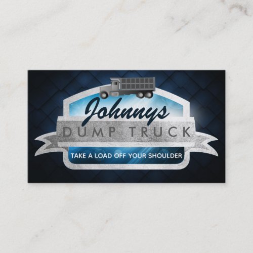 Dump Truck Slogans Business Cards