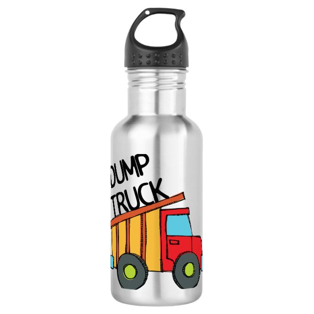 Dump Truck Stainless Steel Water Bottle (Front)