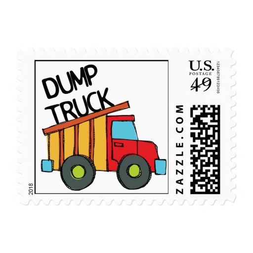 Dump Truck Stamp | Zazzle