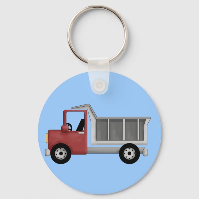 Dump Truck T-shirts and Gifts Keychain (Front)