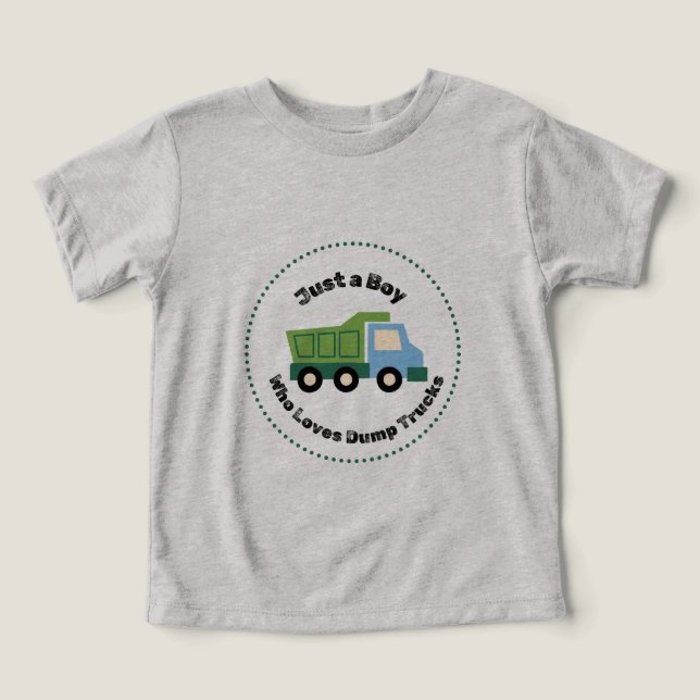 Dump Truck Toddler T-shirt (Design Front)